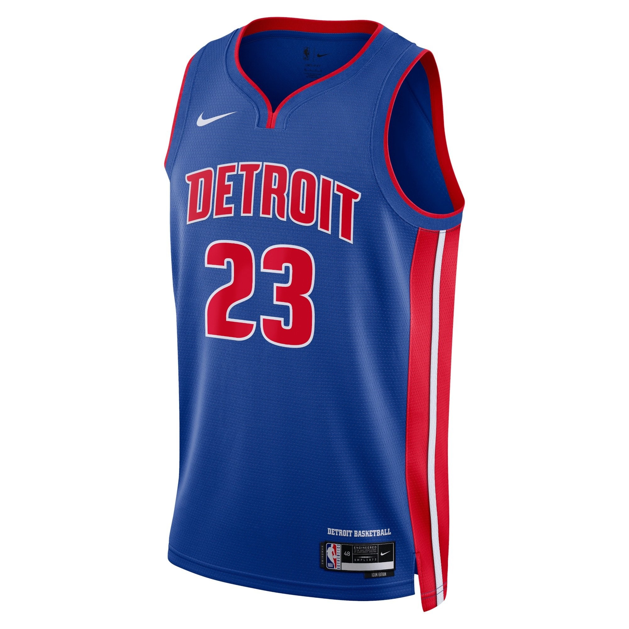 Detroit Pistons Icon Edition Swingman Jersey Blue Jaden Ivey Youth