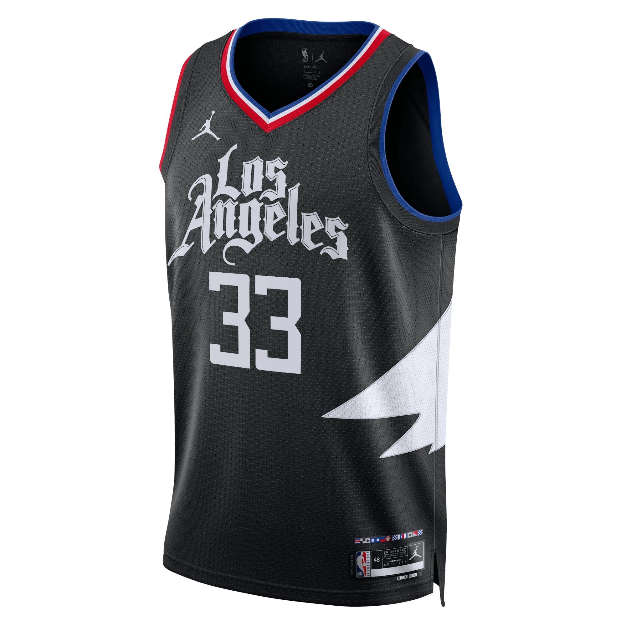 Los Angeles Clippers Jordan Statement Edition Swingman Jersey Black Nicolas Batum Unisex