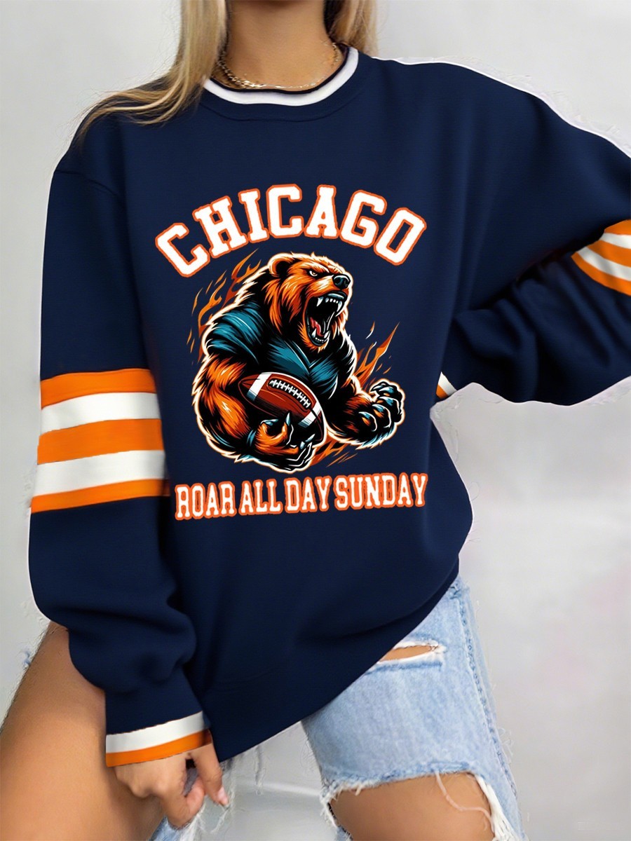 Musemora - Unisex Chicago Bears Sweatshirt - Game Day Football