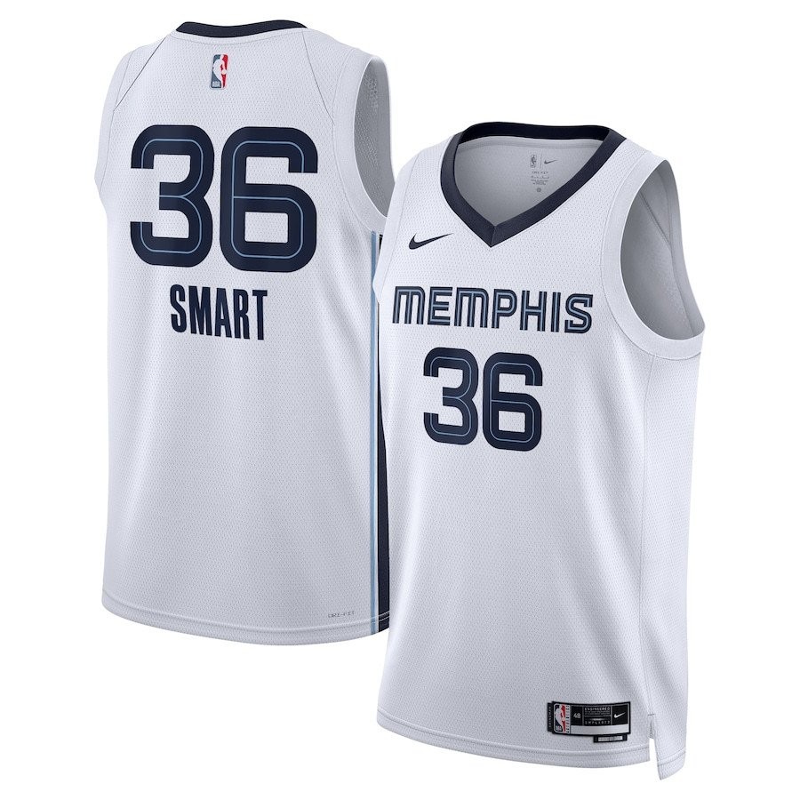 Marcus Smart 36 Memphis Grizzlies Unisex Swingman Jersey Association Edition White