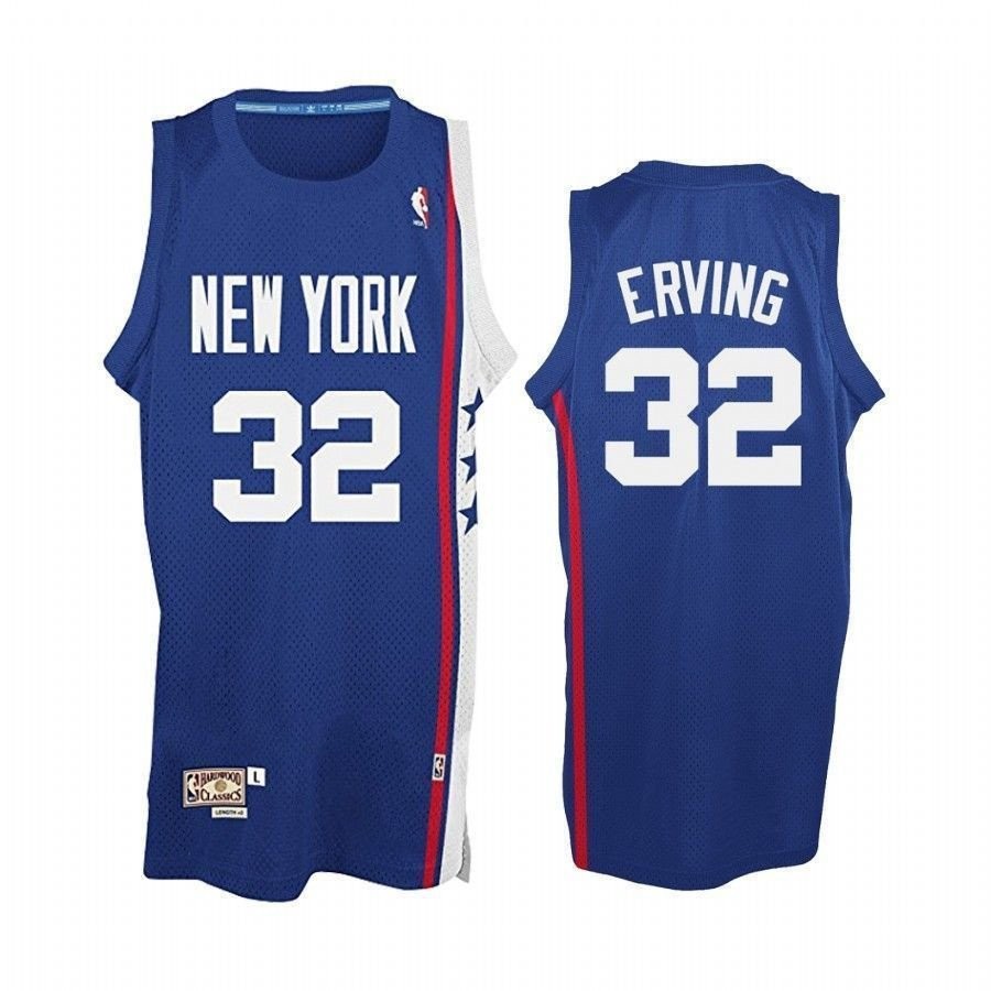 Men's Julius Erving 32 Royal Soul Swingman Road Basketball Jersey