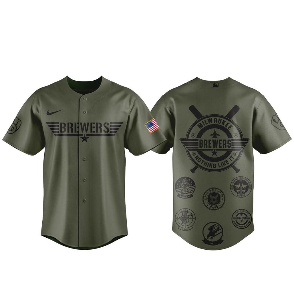 Milwaukee Brewers x Top Gun Night 2026 Baseball Jersey