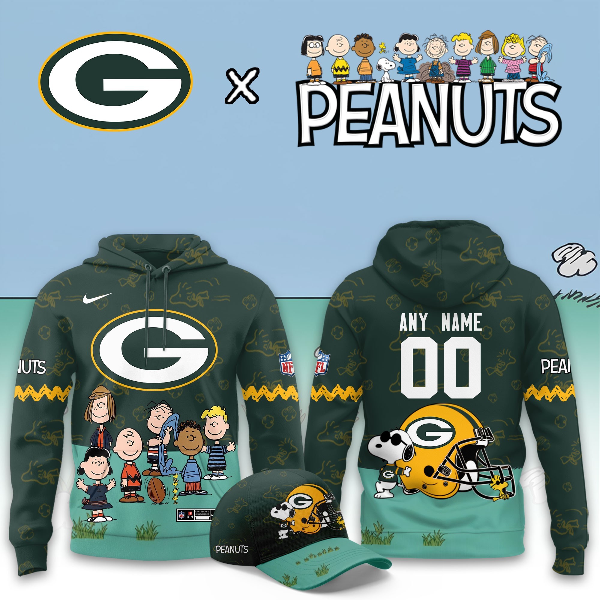 Musemora - Unisex Green Bay Packers Hoodie - Fan Gear