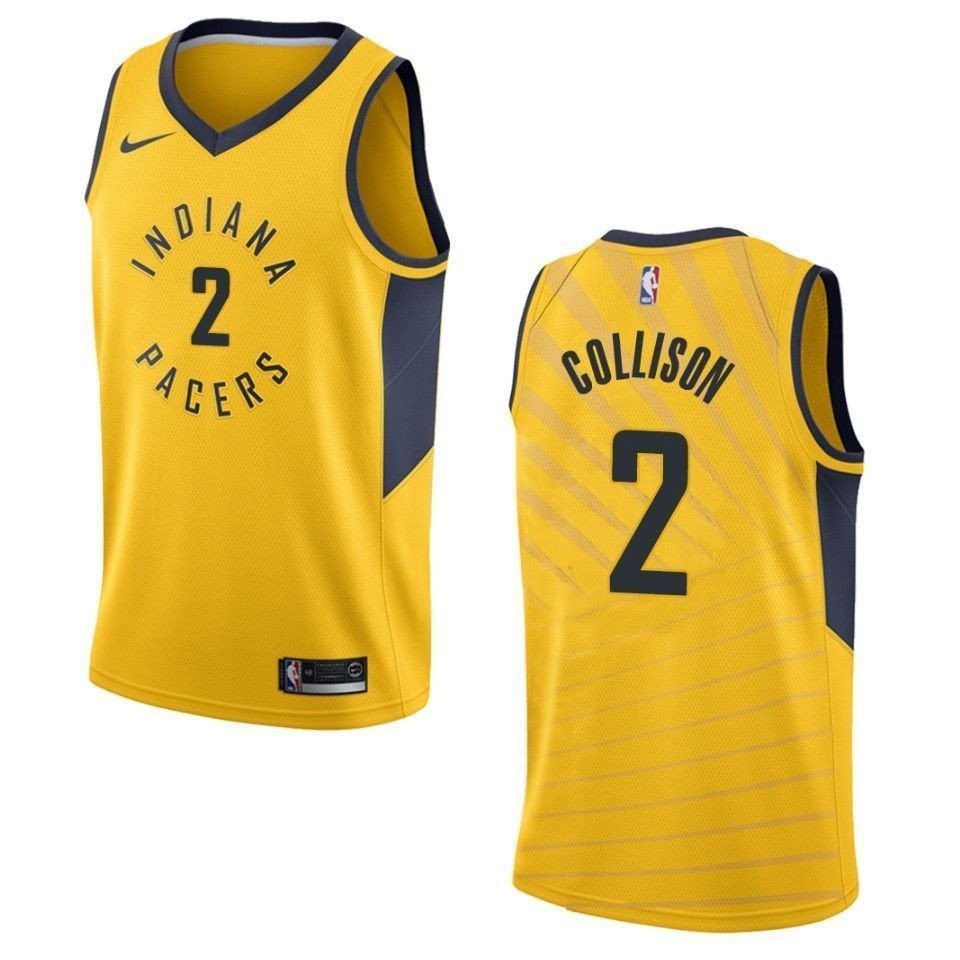 Men's Indiana Pacers Darren Collison Statement Swingman Jersey Gold - 100% Polyester