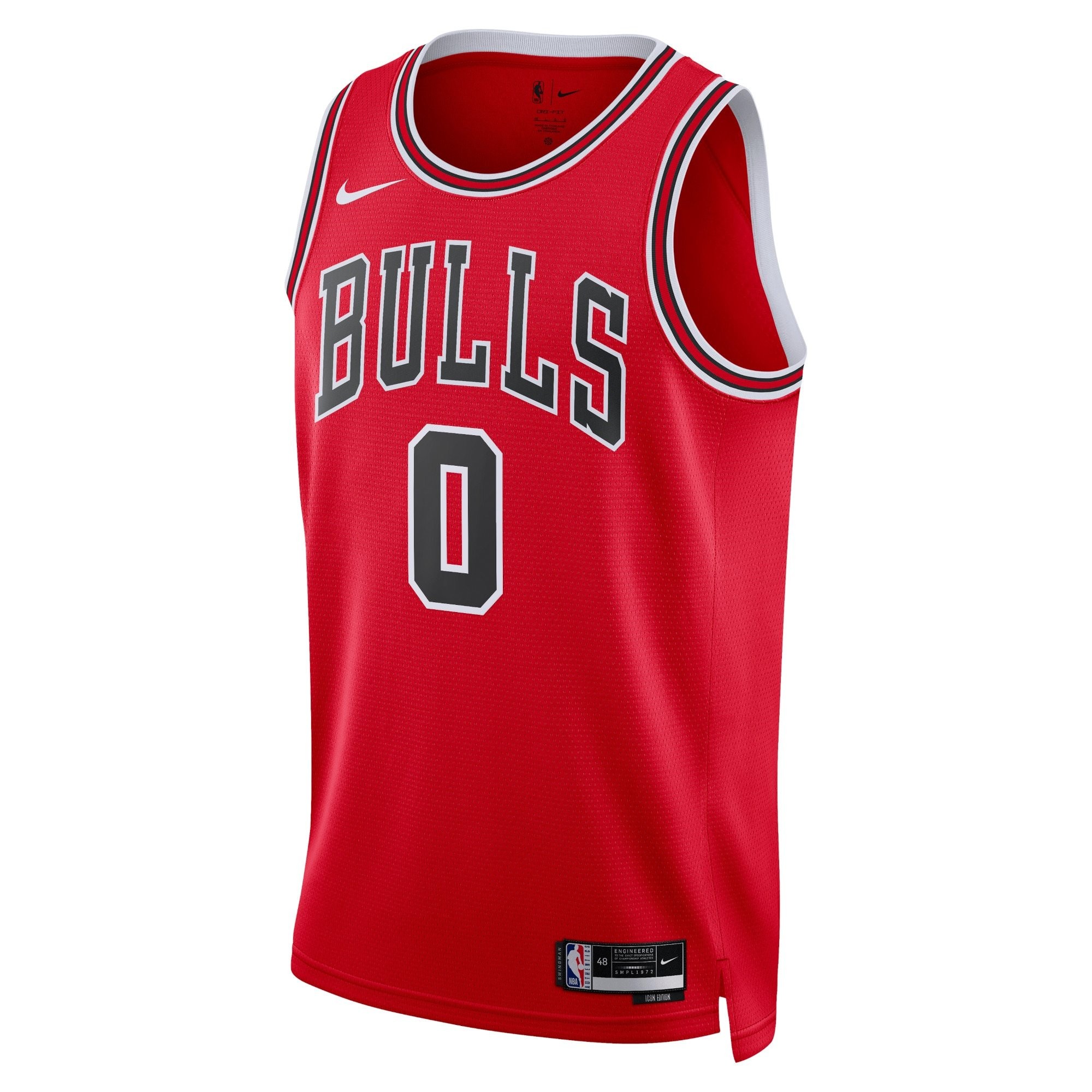 Chicago Bulls Icon Edition Swingman Jersey Red Coby White Unisex