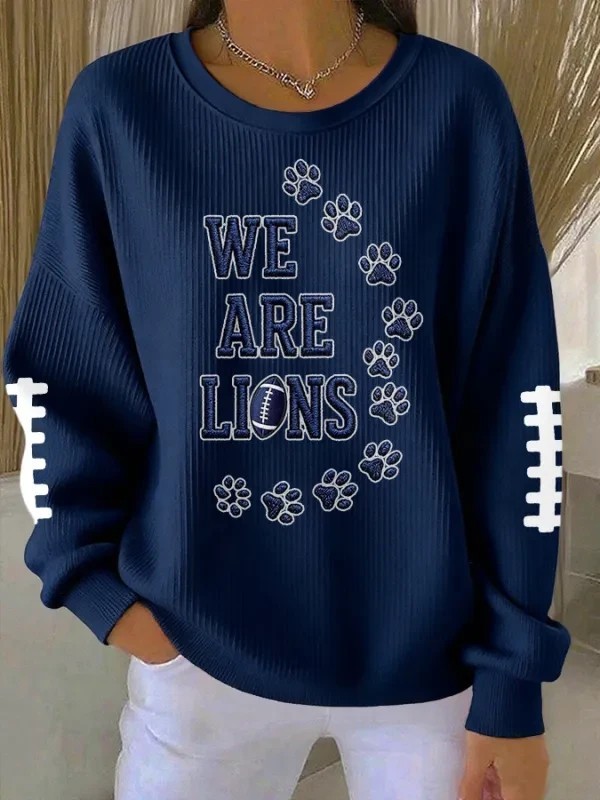 Musemora - Unisex Detroit Lions Sweatshirt - Game Day Football