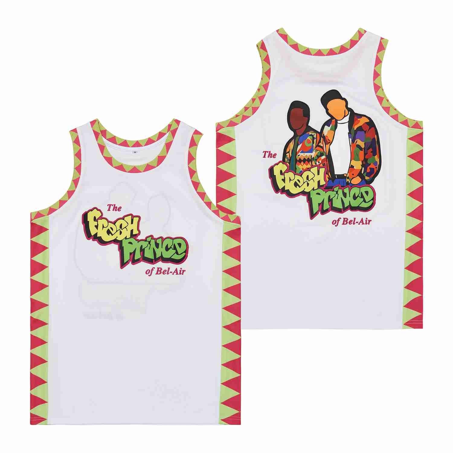 Fresh Prince of Bel Air Swingman Jersey White Unisex 100% Polyester