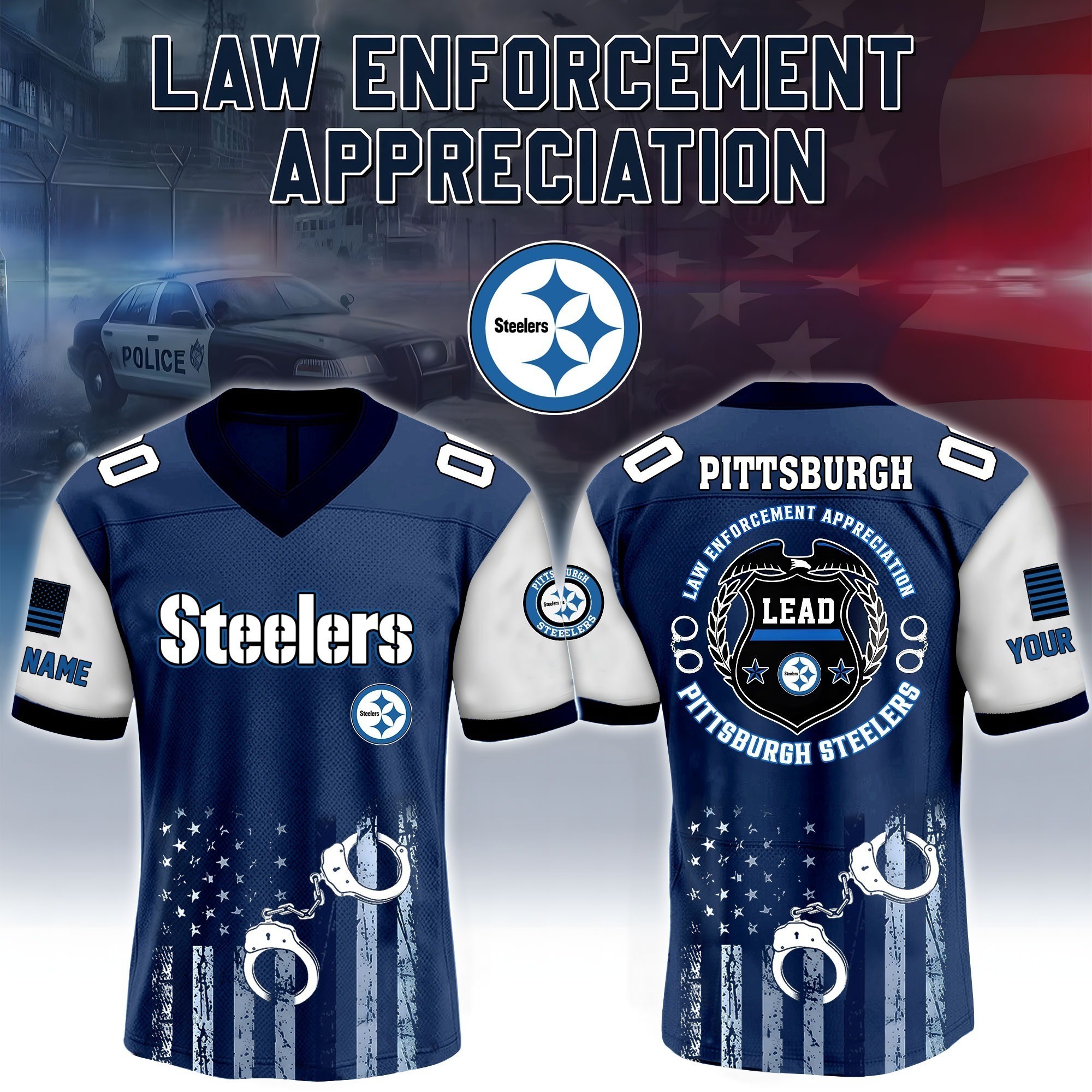 Musemora - Men's Pittsburgh Steelers Jersey - Football