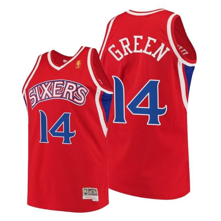 Danny Green Philadelphia 76ers Red Throwback 90s Jersey HWC Swingman - Men Jersey