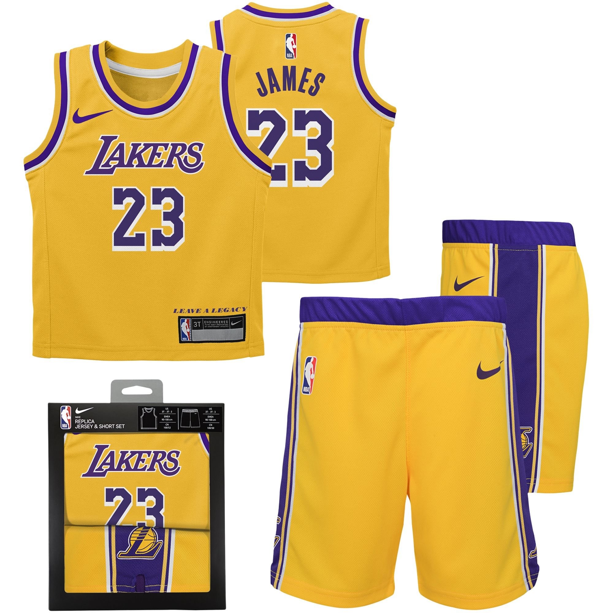 Los Angeles Lakers Icon Jersey Box Set LeBron James Infant Unisex Multicolor