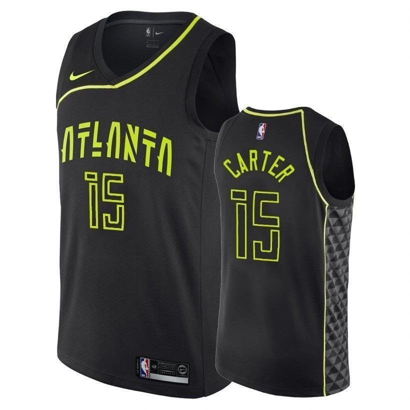 Hawks Vince Carter 15 City Black Men's Basketball Jersey