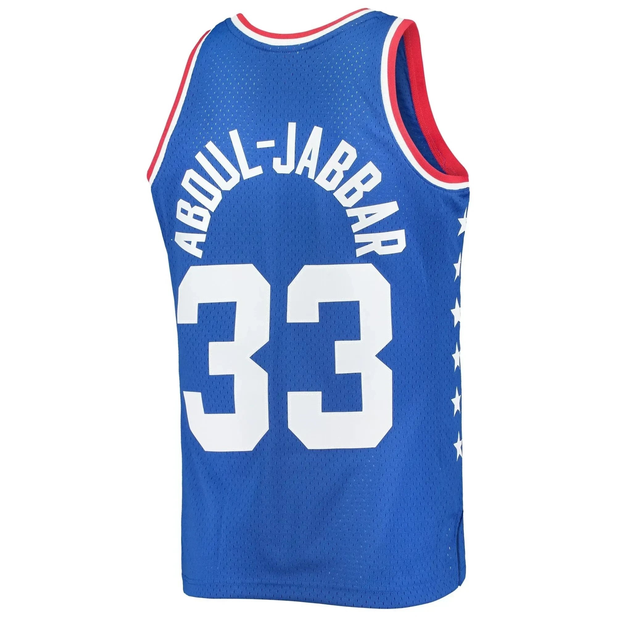 Kareem Abdul-jabbar Western Conference Mitchell Ness 1985 All-star Game Swingman Jersey - Royal - Image 3