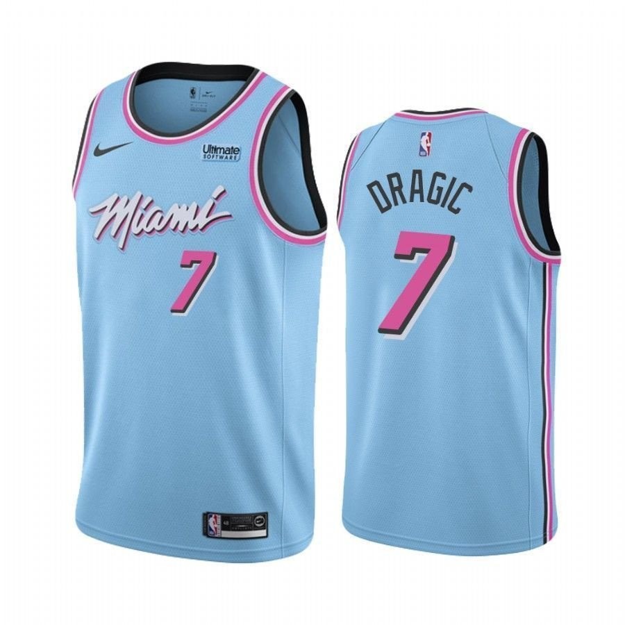 Men's Miami Heat Goran Dragic #7 City Vice Night Multicolor Jersey