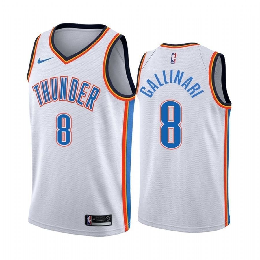 Men's Oklahoma City Thunder Danilo Gallinari #8 Association Multicolor Jersey