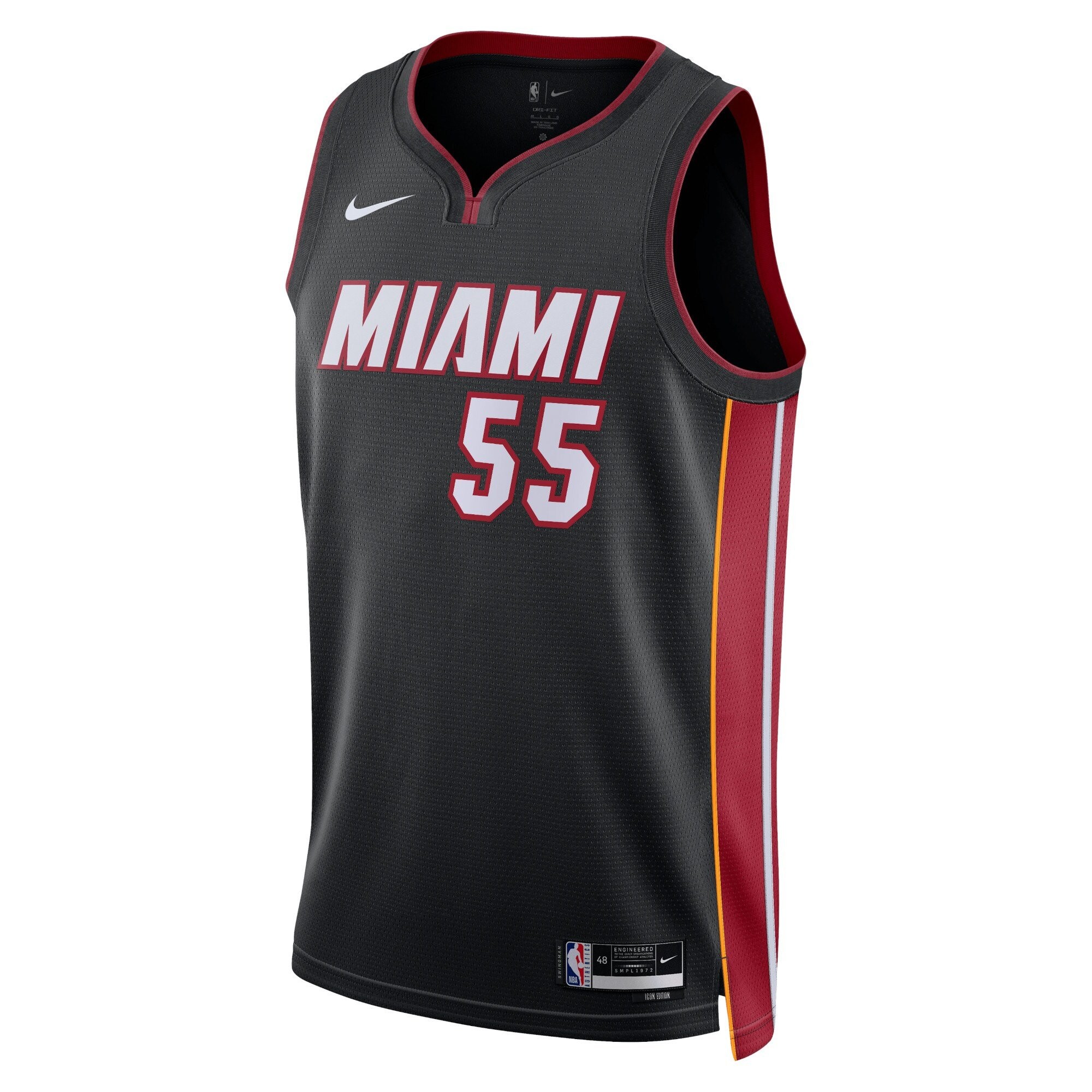 Miami Heat Duncan Robinson Icon Edition Swingman Jersey Black Unisex
