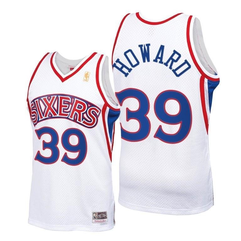 Dwight Howard Philadelphia 76ers White Throwback 90s Jersey HWC Swingman - Men Jersey