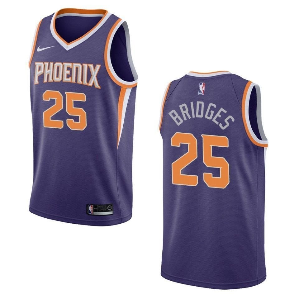 Men's Phoenix Suns Mikal Bridges Icon Swingman Jersey Purple - Size S-3XL