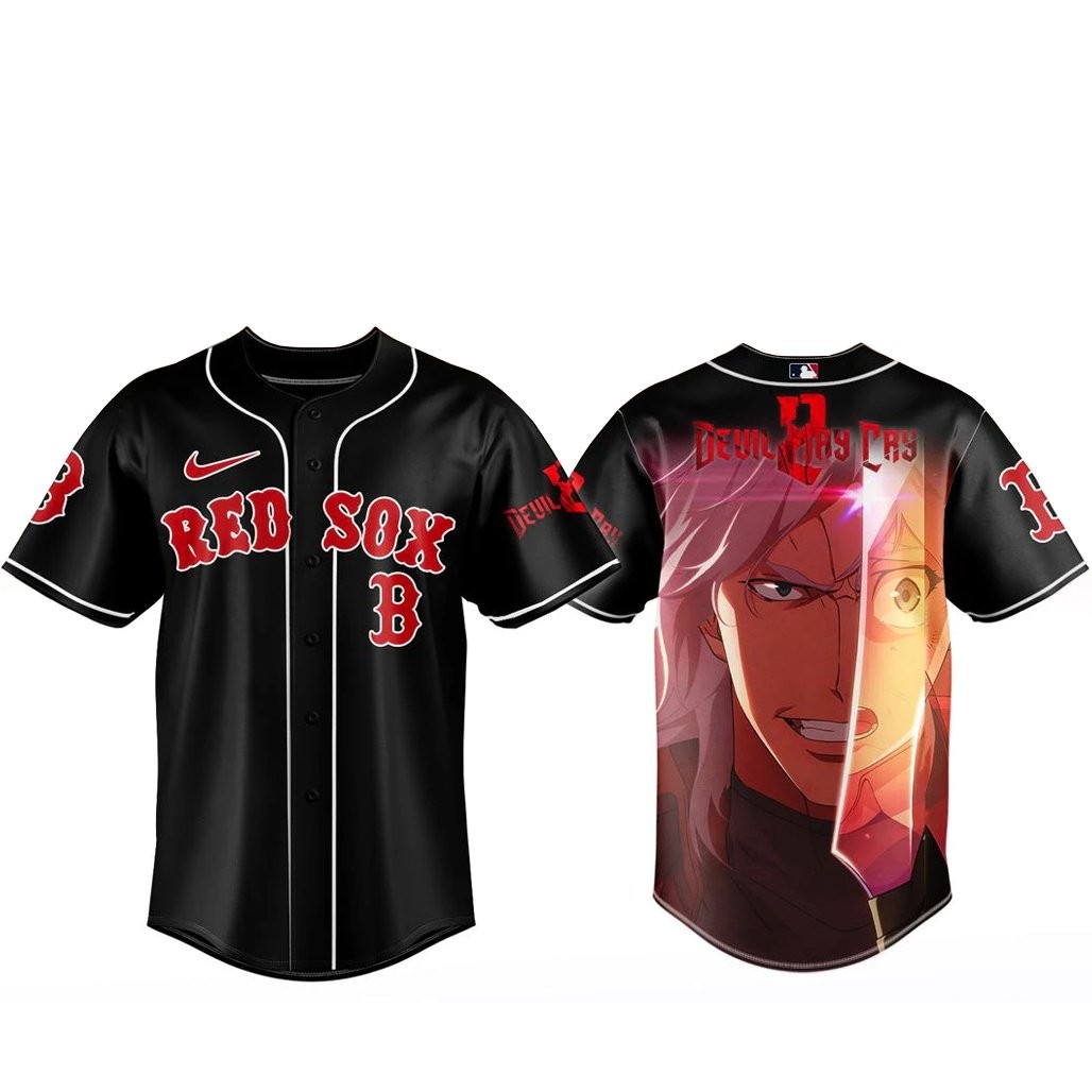 Boston Red Sox x Devil May Cry 2 Baseball Jersey