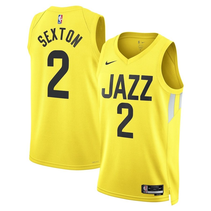 Colin Sexton 2 Utah Jazz Unisex Swingman Jersey Icon Edition Gold