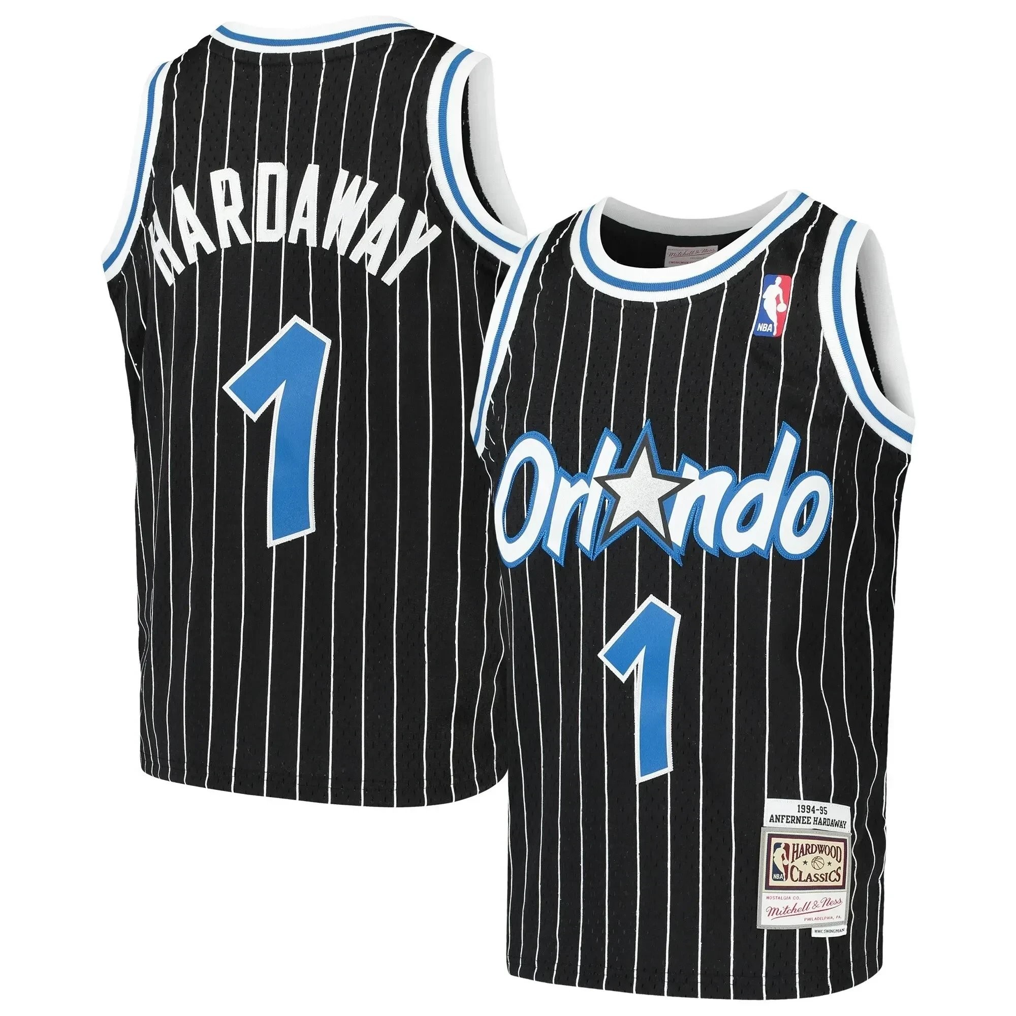 Penny Hardaway Orlando Magic Mitchell Ness Youth Hardwood Classics Swingman Throwback Jersey - Black