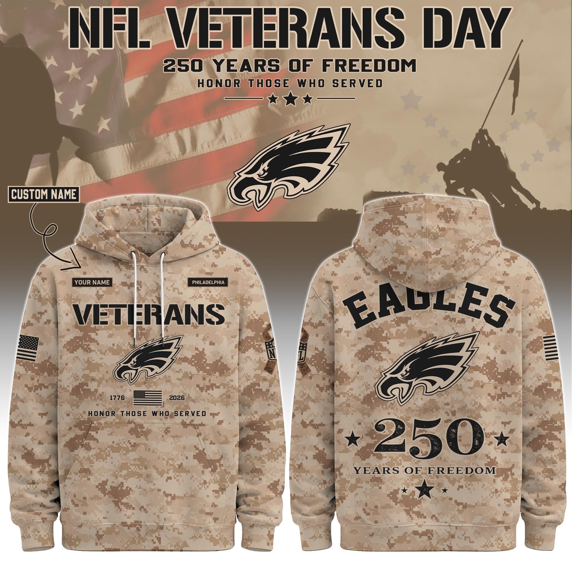 Musemora - Unisex Philadelphia Eagles Hoodie