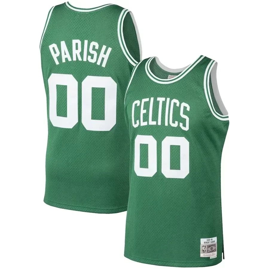 Robert Parish Boston Celtics Mitchell & Ness 1986-87 Hardwood Classics Swingman Jersey Kelly Green