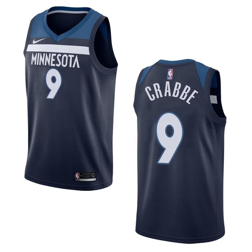 Men's Minnesota Timberwolves Allen Crabbe Icon Swingman Jersey Navy