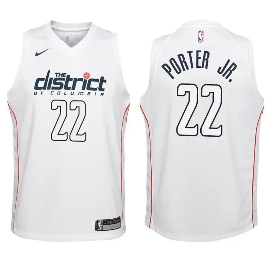 Youth Wizards Otto Porter Jr. 22 City Edition White Jersey - Unisex Basketball Fan Jersey