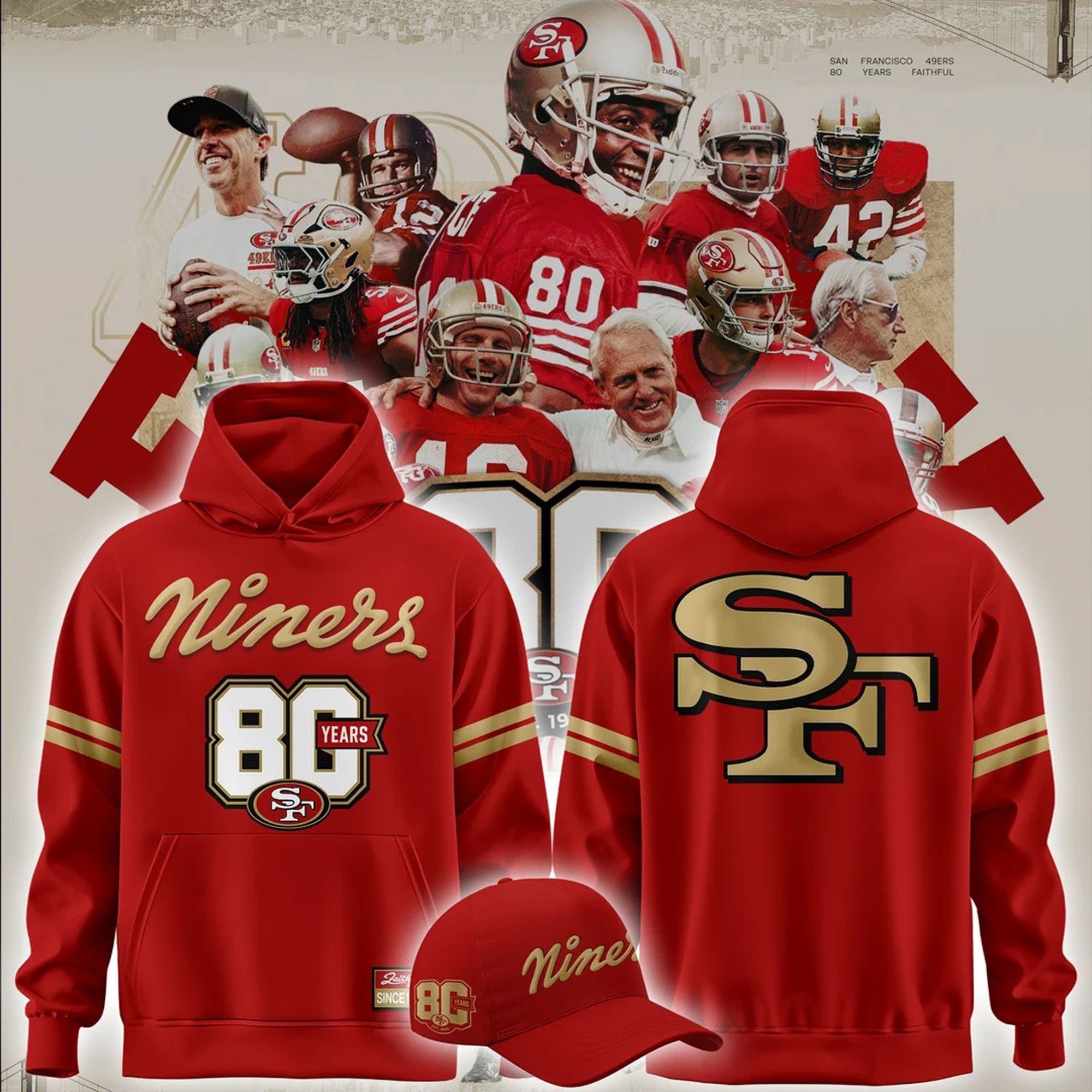 Musemora - Unisex San Francisco 49ers Hoodie - Game Day