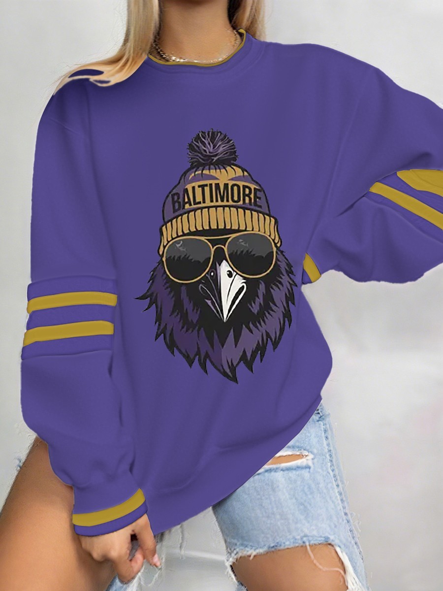 Musemora - Unisex Baltimore Ravens Sweatshirt - Mascot