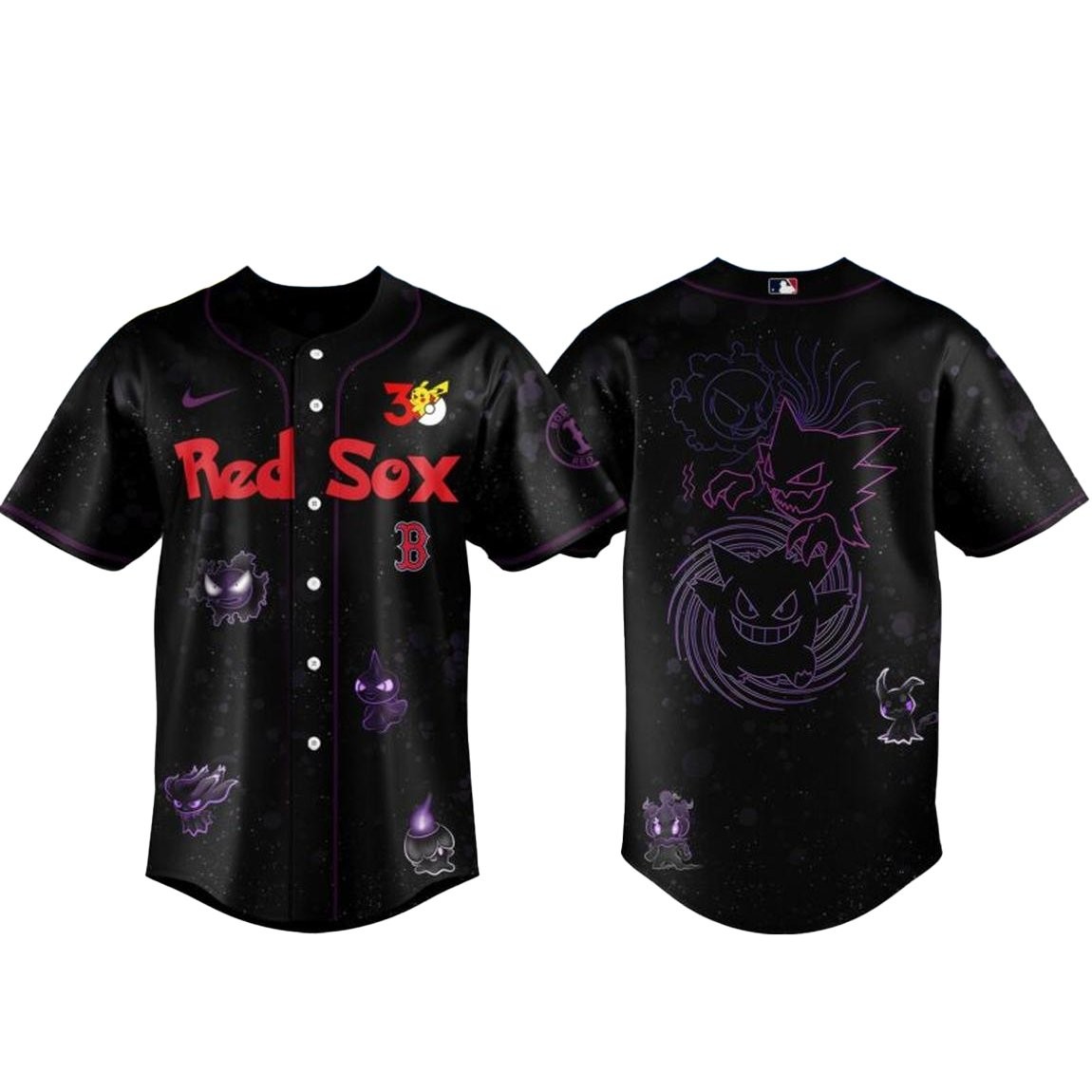 Boston Red Sox Pokemon 30th Anniversary 1996-2026 Baseball Jersey