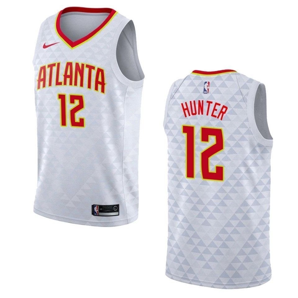 Men's Atlanta Hawks De'Andre Hunter #12 Association Swingman Jersey White
