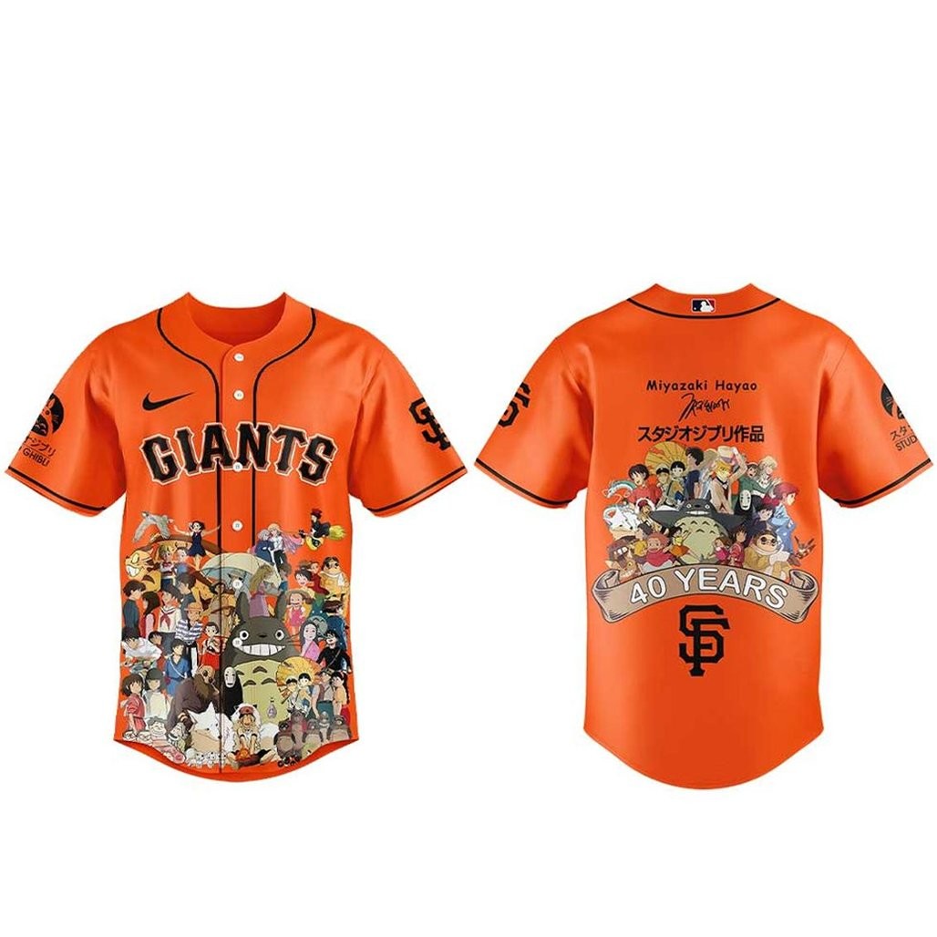 San Francisco Giants Studio Ghibli 40th Anniversary 2026 Baseball Jersey