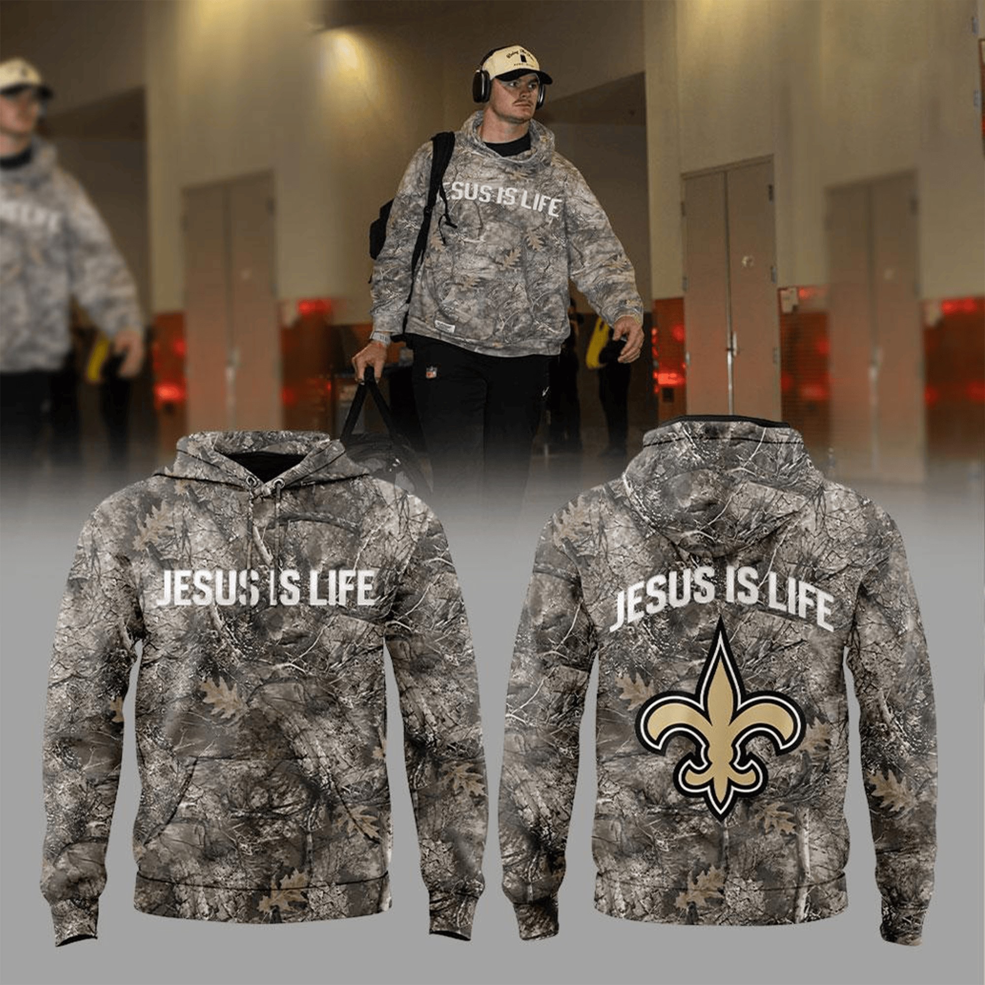 Musemora - Unisex New Orleans Saints Hoodie - Football