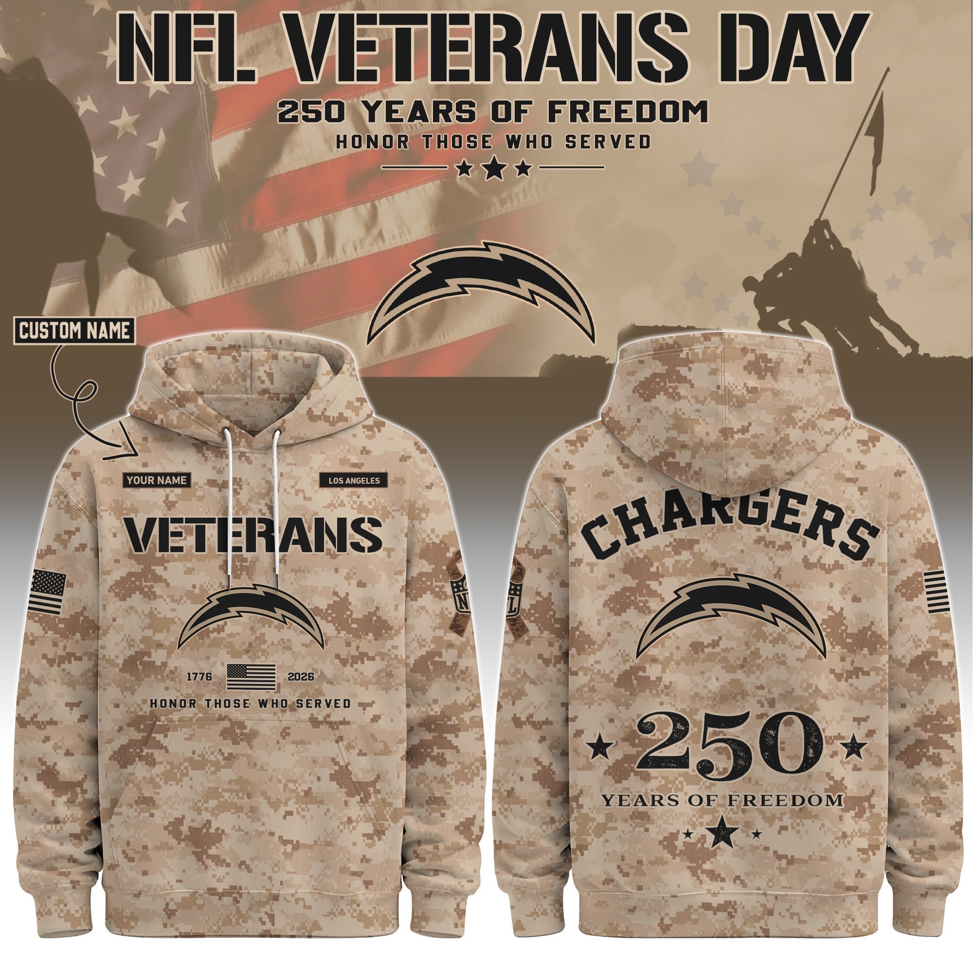 Musemora - Unisex Los Angeles Chargers Hoodie - Football