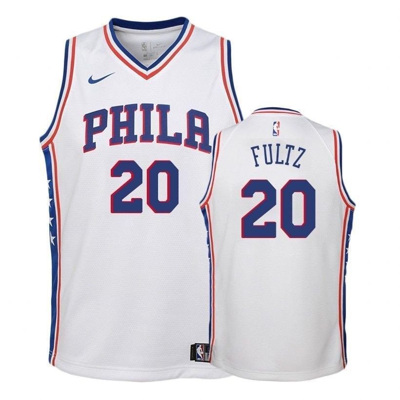 Youth Philadelphia 76ers Markelle Fultz #20 Association White Jersey Unisex