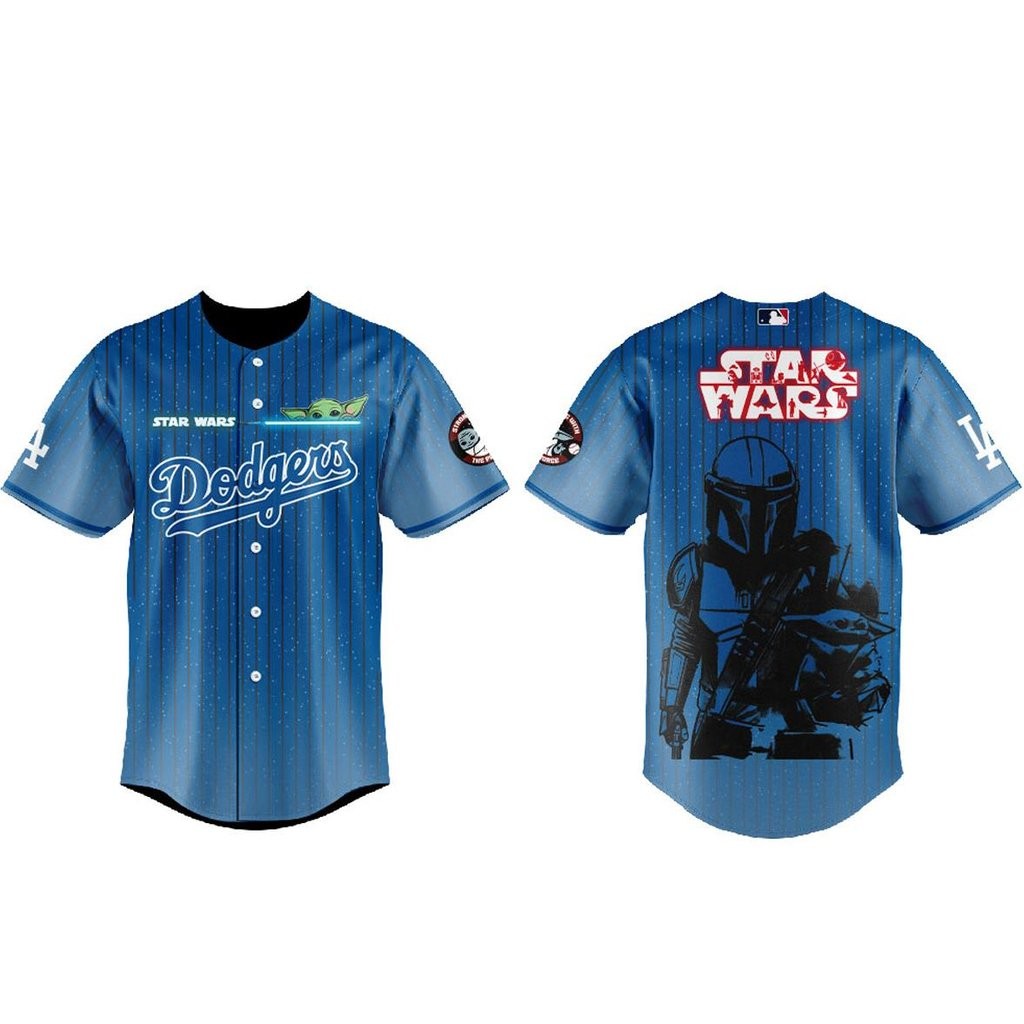 Los Angeles Dodgers x Star Wars Theme Day 2026 Baseball Jersey Version 1