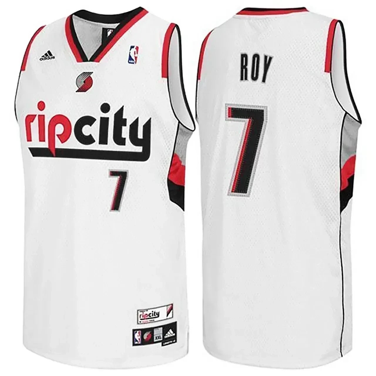 Brandon Roy Portland Trail Blazers #7 Rip City Swingman White Jersey Mens
