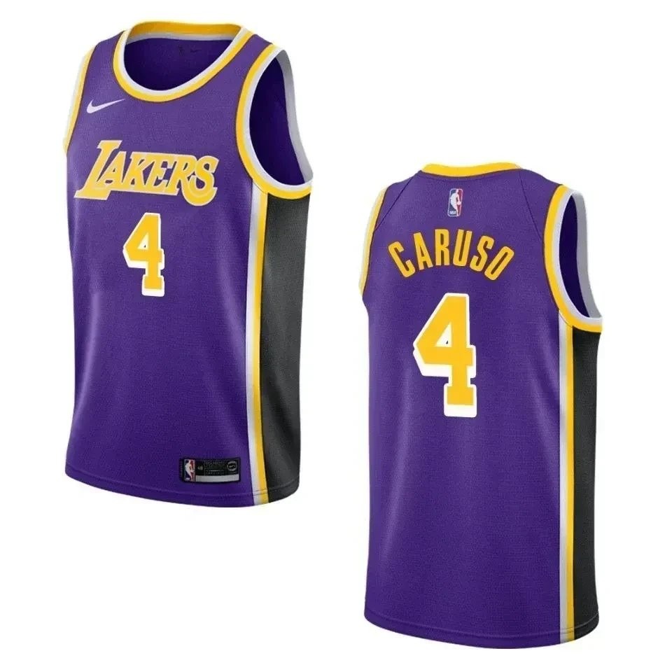 Men's Los Angeles Lakers Alex Caruso Statement Swingman Jersey Purple Size S-3XL