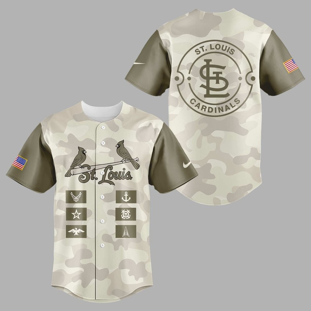 St. Louis Cardinals Military Appreciation Night 2026 Baseball Jersey