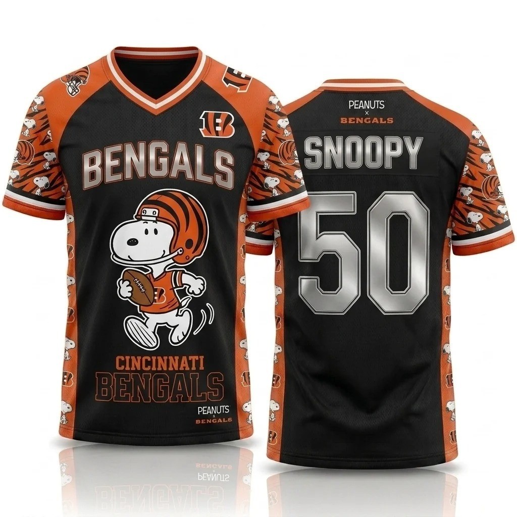 Musemora - Unisex Cincinnati Bengals Jersey - Game Day Football