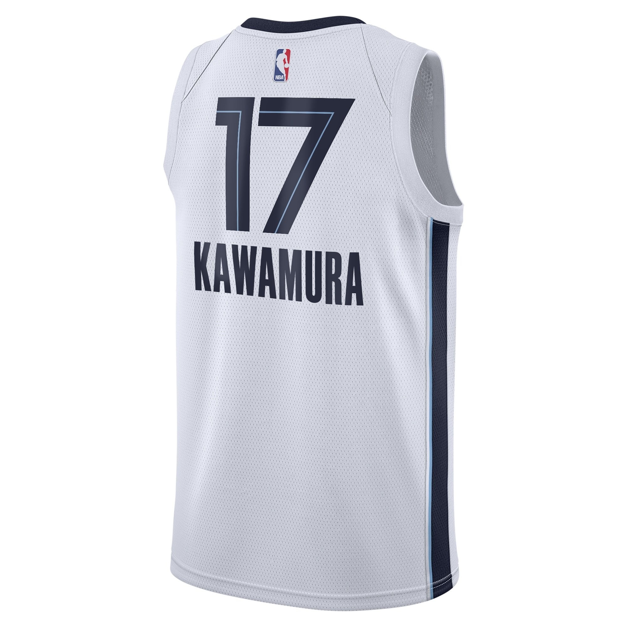 Memphis Grizzlies Association Edition Swingman Jersey White Yuki Kawamura Youth - Image 3