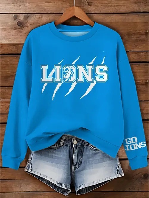Musemora - Unisex Detroit Lions Sweatshirt - Football