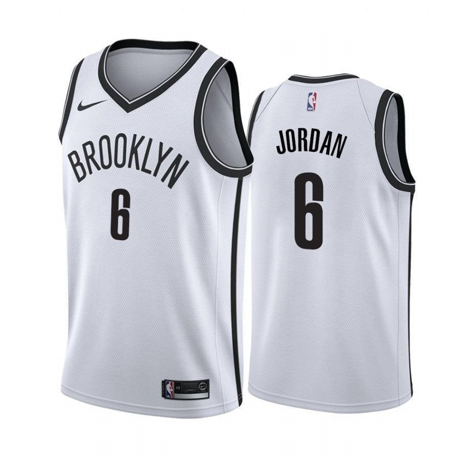 Men's Brooklyn Nets DeAndre Jordan 6 Association Jersey Multicolor S-3XL