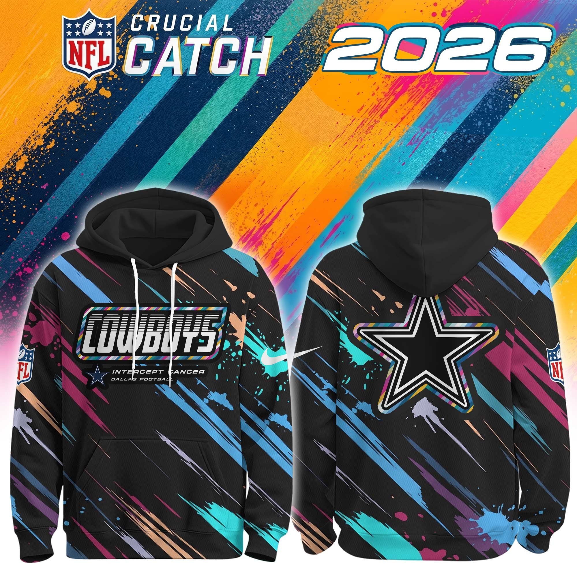 Musemora - Men's Dallas Cowboys Hoodie - Game Day Football