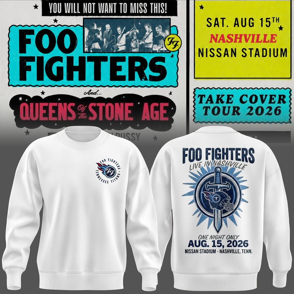 Musemora - Unisex Tennessee Titans Sweatshirt