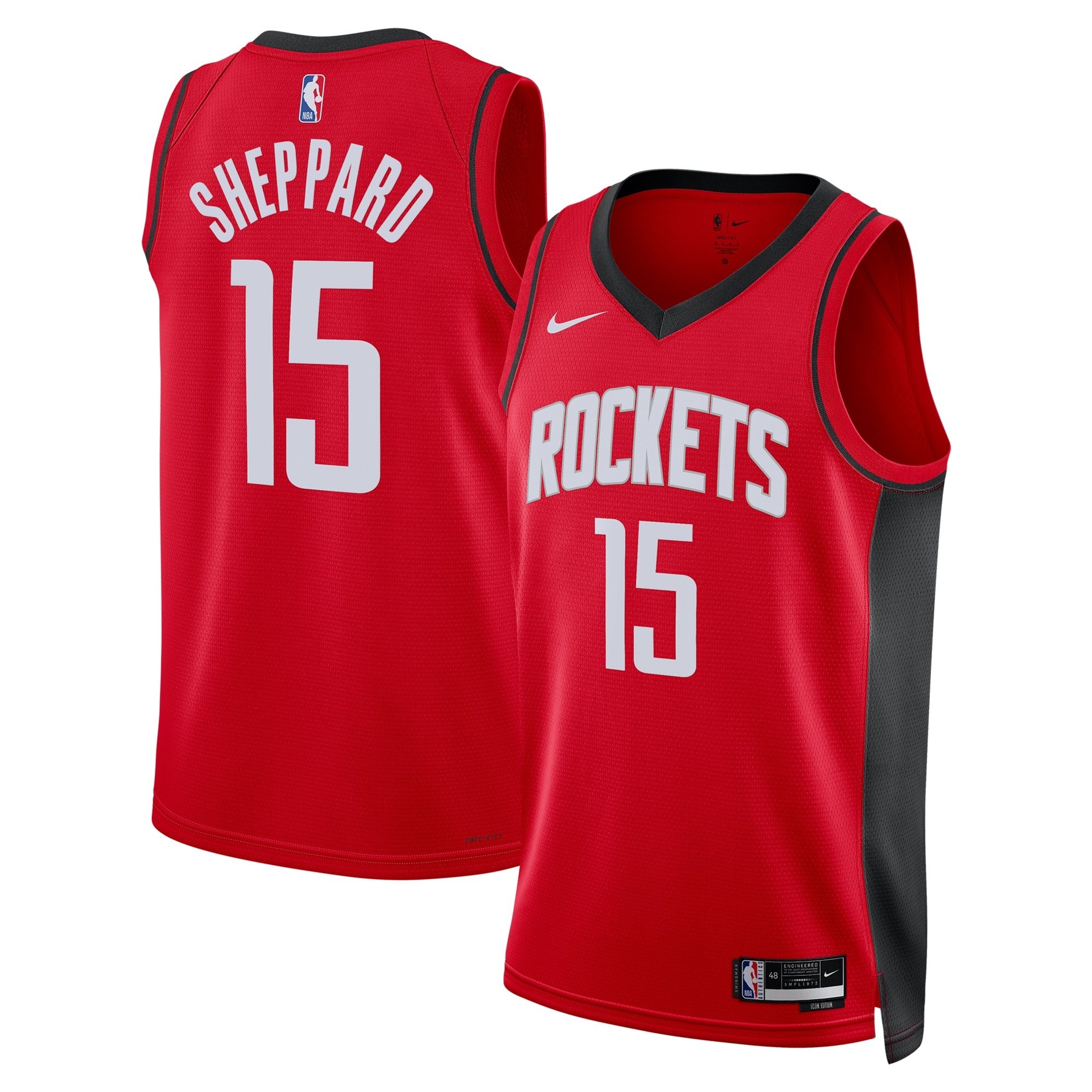 Houston Rockets Icon Swingman Jersey Red Reed Sheppard Unisex