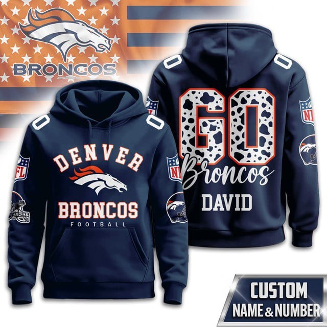Musemora - Men's Denver Broncos Hoodie - Game Day