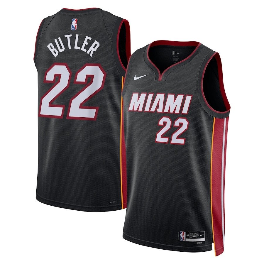 Jimmy Butler 22 Miami Heat Unisex Swingman Jersey Icon Edition Black