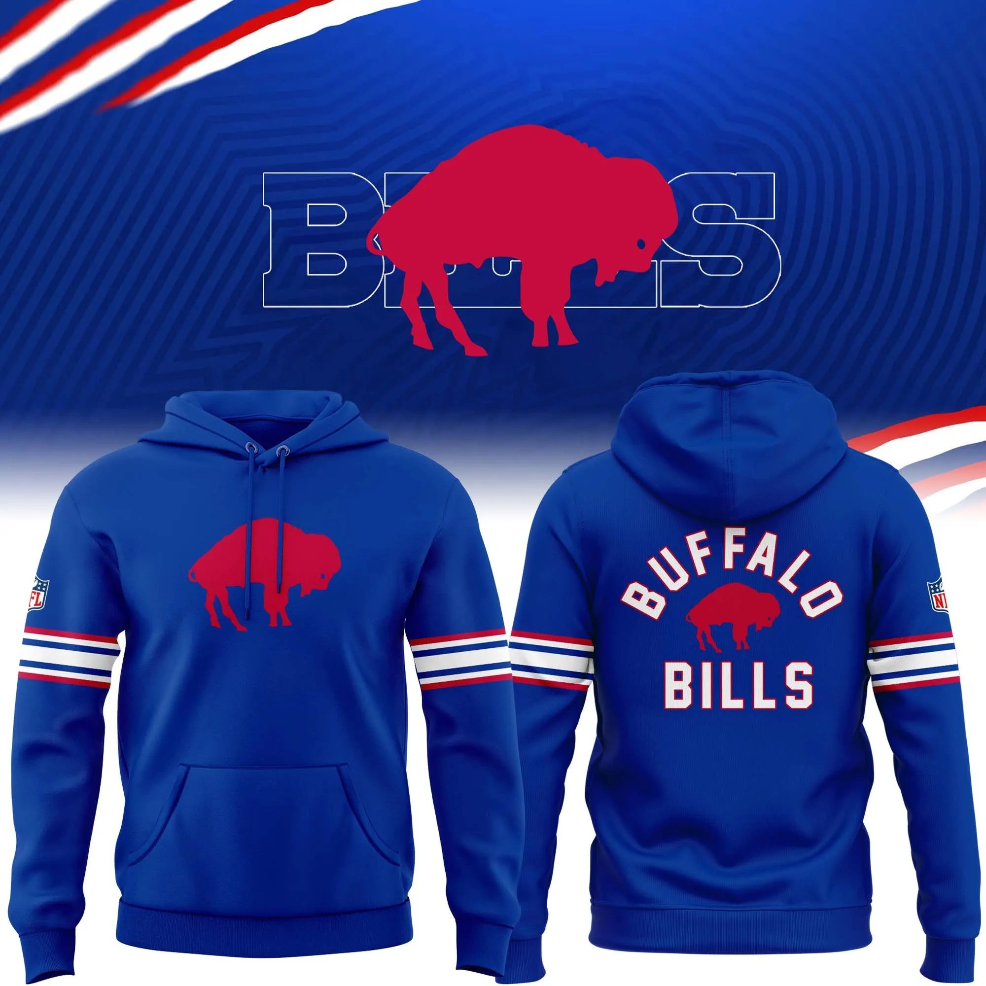 Musemora - Unisex Buffalo Bills Hoodie - Game Day